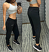 Спортивні штани з манжетами на шнурку та кишенями, фото 2