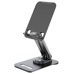 Підставка металлическая для телефона і планшета поворотна на 360° HOCO PH48 Fun Чорний