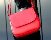 Женская сумочка красная стильная модная стильная молодежная качественная эко кожа 20х24х7 см