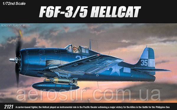 F6F-3/5 HELLCAT 1/72 Academy 12481, фото 1