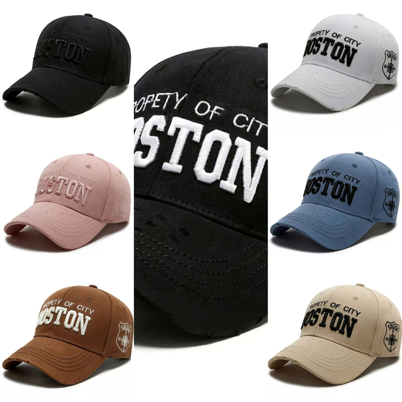 Кепка Бейсболка Boston (Бостон) с изогнутым козырьком Розовая 2, Унисекс WUKE One size - фото 3 - id-p1697023886