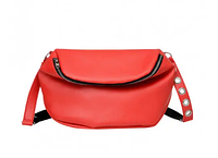 Женская сумка красная стильная модная яркая качественная повседневная молодежная 25х20х10 см для девушек