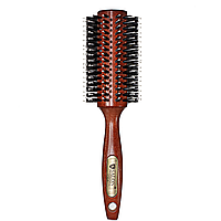 Щётка-брашинг для волос Salon Professional деревянная круглая 4776 CLB