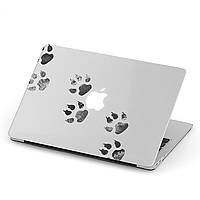 Чехол пластиковый для Apple MacBook Pro / Air Лапки (Paws) макбук про case hard cover MacBook Pro 14.2 A2442 Поликарбоната, MacBook Air 13,6 M2,6 M2 (A2681), прозорий, Лапки, Чехол, Защелки