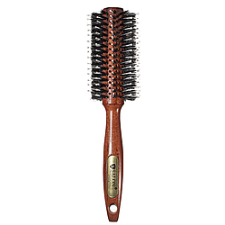 Щітка-брашинг для волосся дерев'яна кругла Salon 4777 CLB