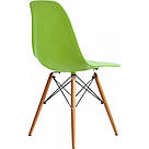 Крісло кухонне В-173 FULL KD табурет на ніжках дерево бук у вітальню стілець на кухню зелений, фото 4