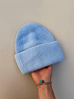 Базова зимова тепла жіноча шапка. Шерсть та ангора
