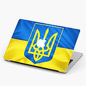 Чохол пластиковий MacBook Air 13,6 M2 (A2681) Український флаг та герб макбук