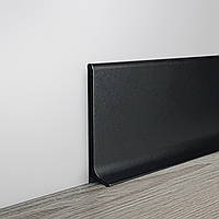 Плінтус алюмінієвий 40 мм накладний SVP-40B (2600 мм), чорний