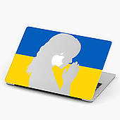Чохол пластиковий MacBook Air 13,6 M2 (A2681) Ім'я її - Україна макбук про case hard cover прозорий