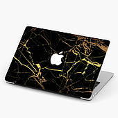 Чохол пластиковий MacBook Air 13,6 M2 (A2681) Чорний мрамор (Marble Black) макбук про case hard cover матово-білий