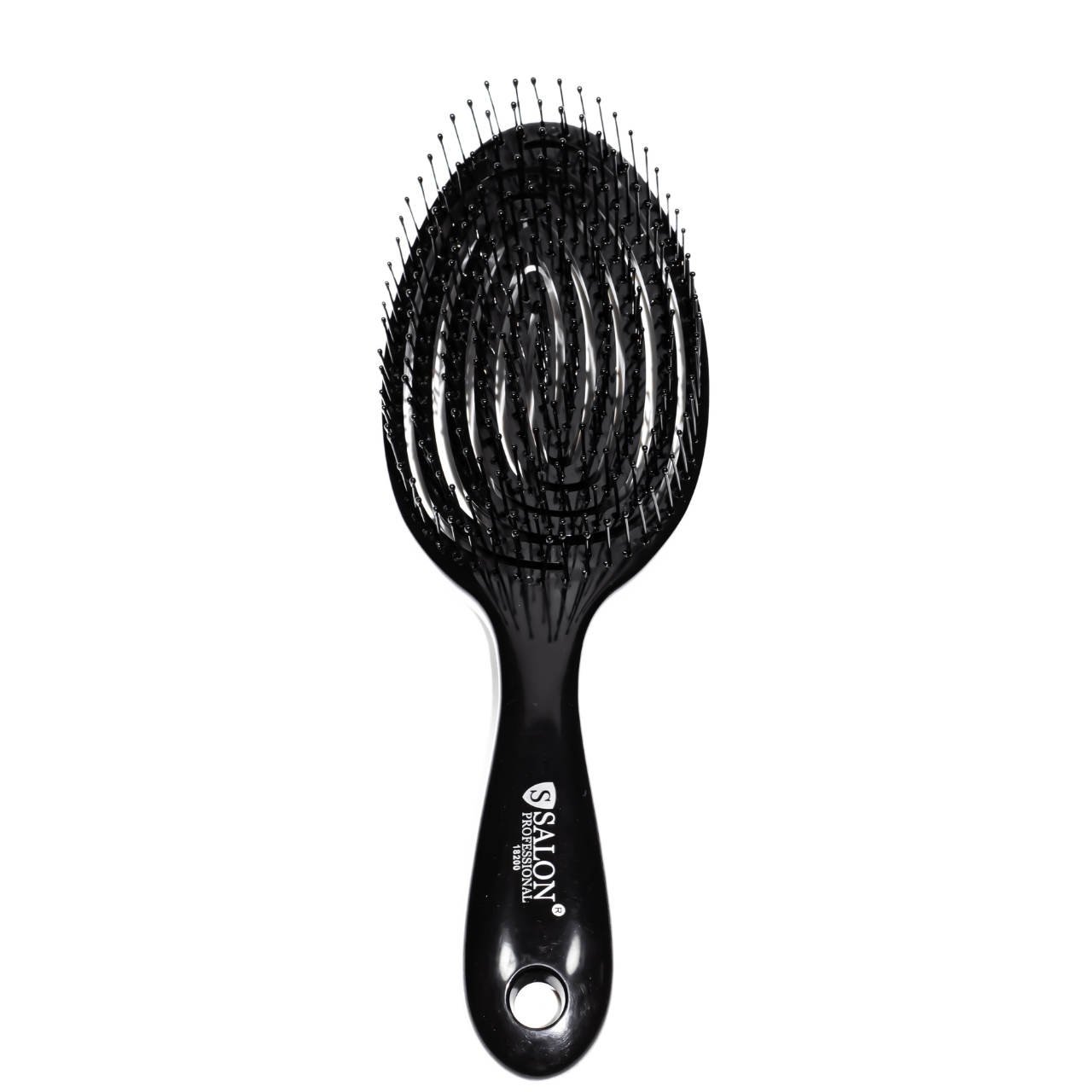 Щітка для волосся продувна Salon Professional масажна, чорна