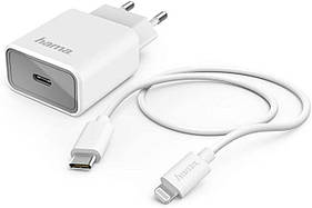 Швидке заряджання hama 18 Вт для iPhone Type-C to Lightning