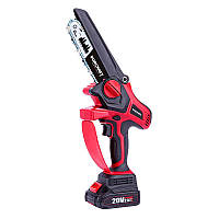 Акумуляторна безщіткова міні-пила ланцюгова WORCRAFT CHS-S20LiBP з АКБ (2А) і ЗП, 4″