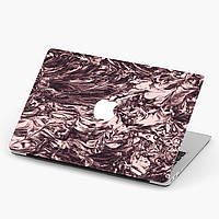 Чехол пластиковый для Apple MacBook Pro / Air Текстура розового золота (Rose gold texture) макбук про case матово-білий