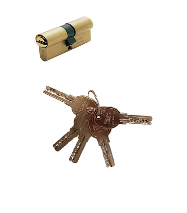 Циліндр дверний ISEO R6 45*35 ключ-ключ 20534е, фото 2