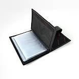 Шкіряна обкладинка для автодокументів Reform 102-011 чорна, фото 3