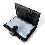 Шкіряна обкладинка для автодокументів Reform 102-011 чорна, фото 4