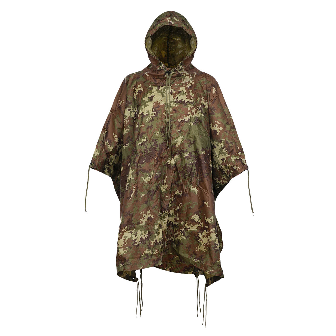 Дощовик пончо тент MIL-TEC RIPSTOP WET WEATHER PONCHO Vegetato Woodland 10630042