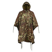 Дождевик пончо тент MIL-TEC RIPSTOP WET WEATHER PONCHO Vegetato Woodland 10630042