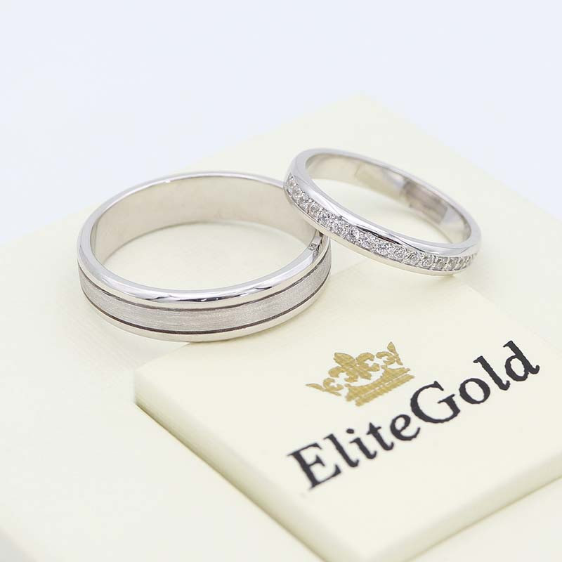 Обручки з діамантами від EliteGold Arien розміри 16.5 і 20.3 910105464