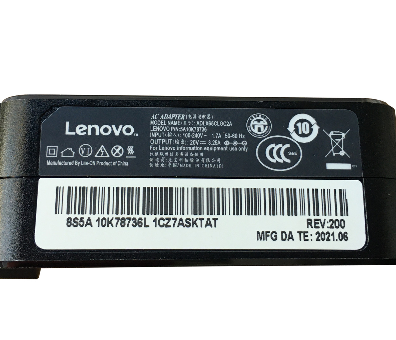 Зарядка для Lenovo 20V 3.25A 65W штекер 4.0*1.7 для до ноутбука, блок живлення адаптер - фото 4 - id-p1697119178