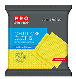 Серветки целюлозні, 16х16, 10 шт/уп PRO SERVICE