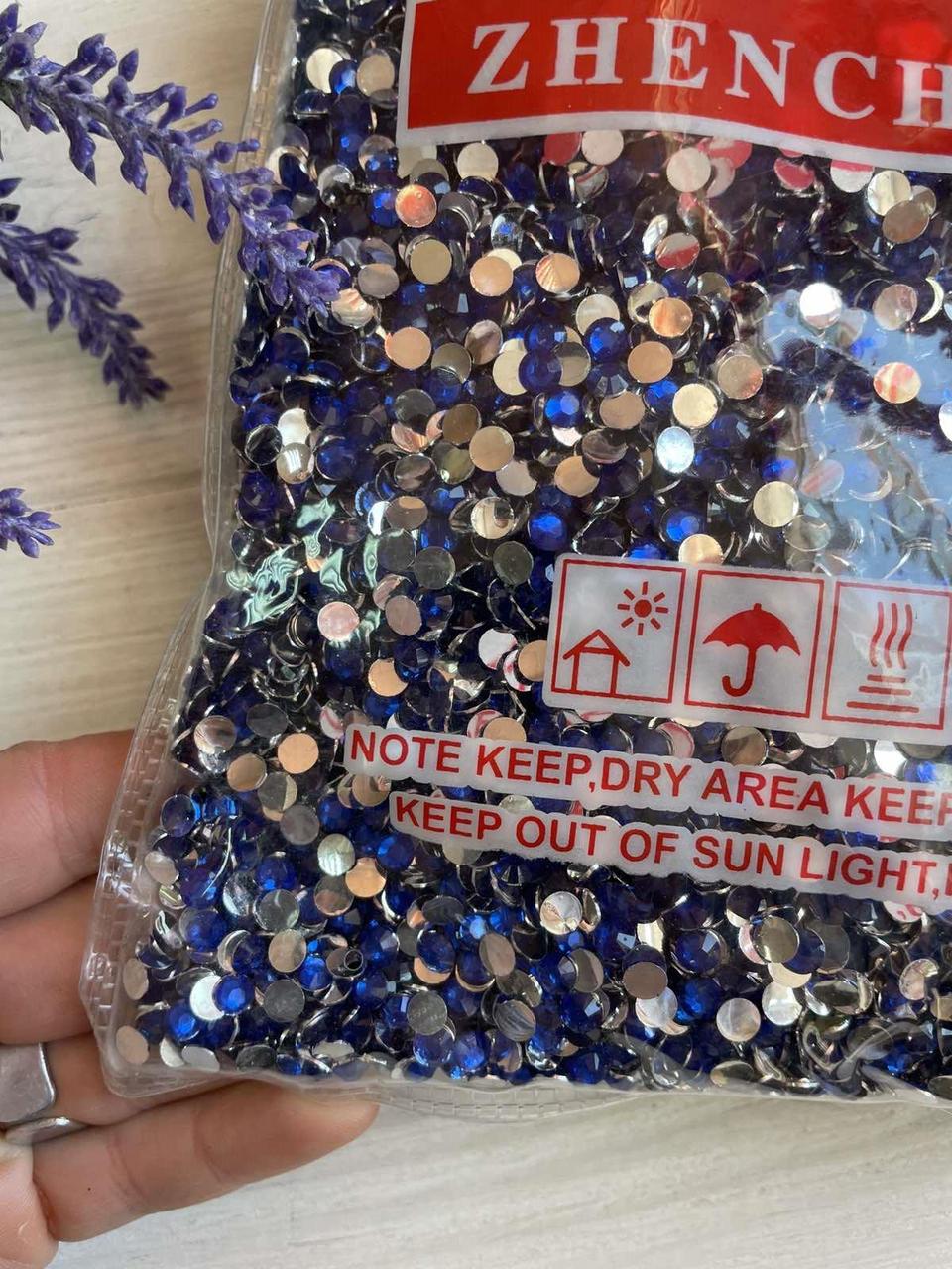 Стрази 5 мм, сині 30 000 шт., фото 1