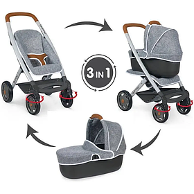 Коляска для ляльки 3 в 1 Maxi-Cosi Quinny Smoby 253104