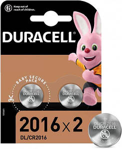 Батарейка літієва DURACELL CR2016 2 шт./блістер (Ціна вказана за 2 шт.) Оригінал