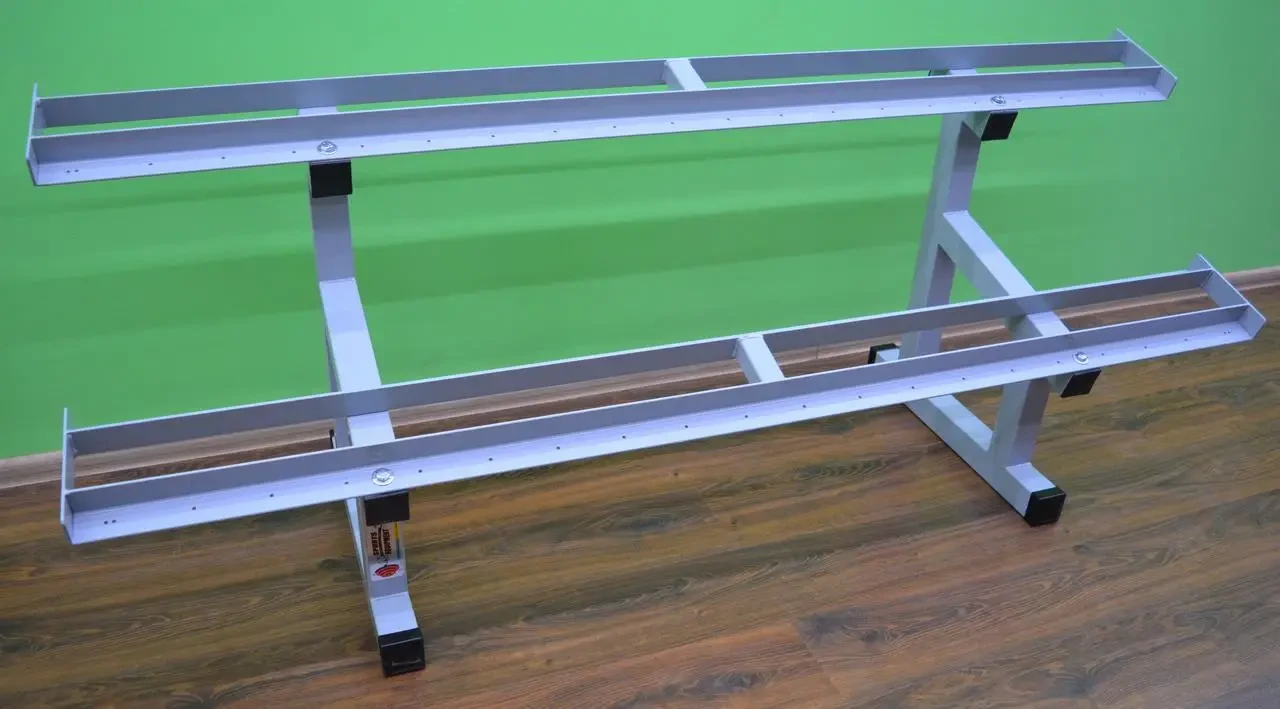 Стійка для гантелей 2 метра на 10 пар Профсерія Стійки для гантелей, грифів та дисків