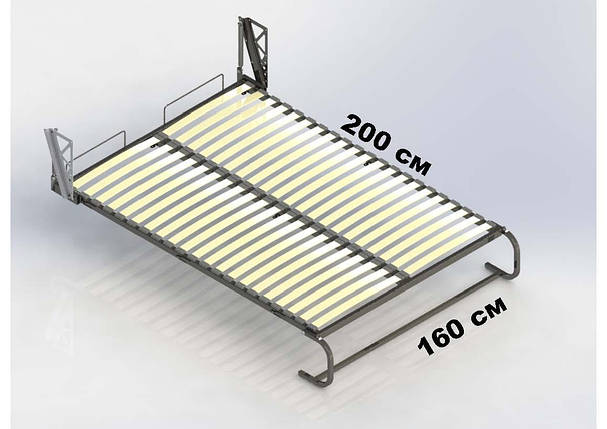 Вбудоване вертикальне відкидне ліжко 160*200, фото 2
