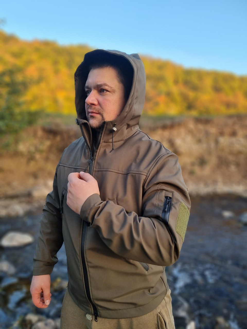 Куртка Soft Shell демісезонна хакі