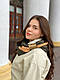 Кашеміровий шарф "Мілан ", шарф снуд, шарф бактус, зимовий жіночий шарф, большой женский шарф, фото 4