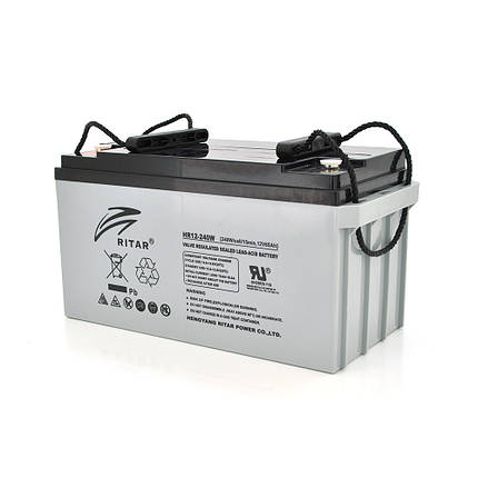 Акумуляторна батарея AGM RITAR HR12240W, Gray Case, 12 V 65.0 Ah ( 350 х 167 х 182) 19.50 kg Q1/48, фото 1