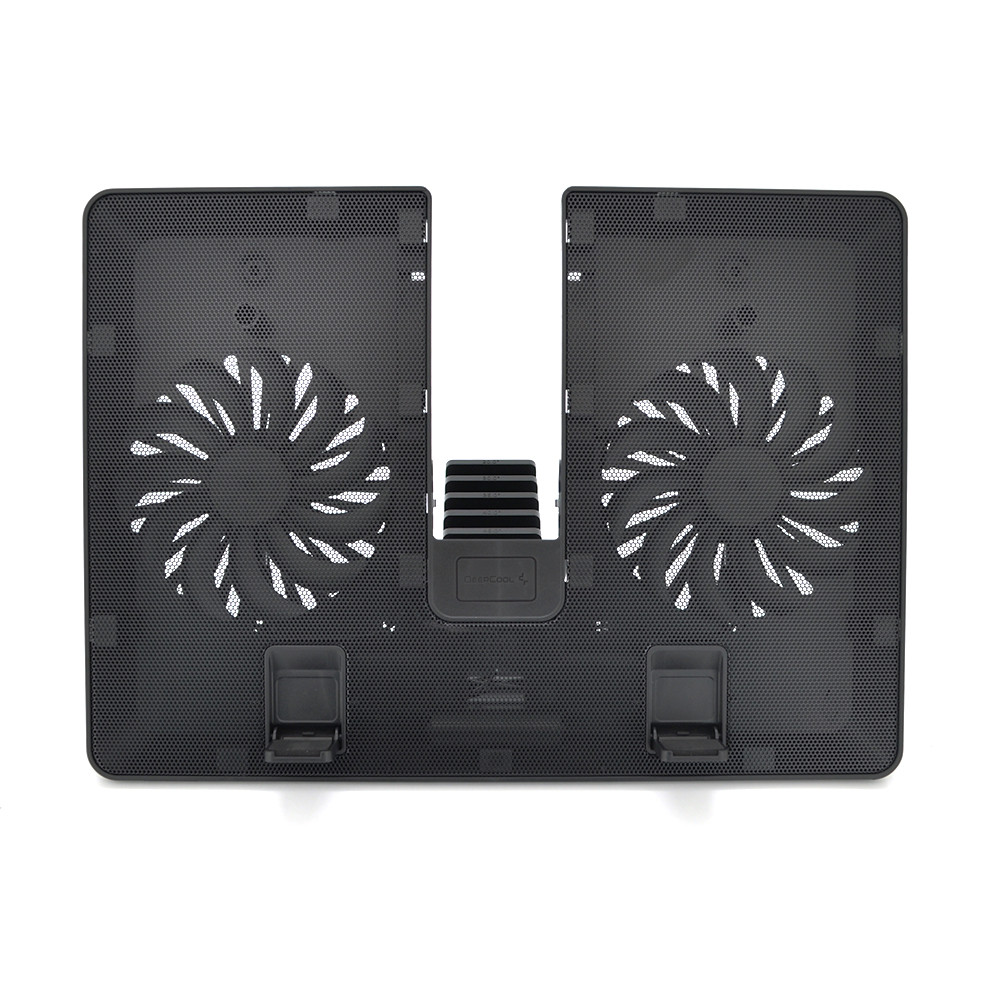 Підставка під ноутбук DeepCool U-PAL, 10-15,6", 2*140 mm 1000 ± 10% RPM, корпус пластик + алюміній, 390 х 280 х