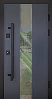 [Складська програма] Вхідні двері з терморозривом модель Ufo Black комплектація COTTAGE Abwehr Steel Doors