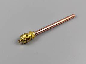 Заправна муфта «Клапан Шредера» ⌀6мм, під пайку (80мм)