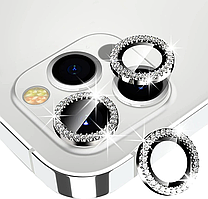 Накладка на камеру стразики iPhone 12 PRO MAX \13 Mini  білий діамант