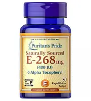 Витамин Е Puritan's Pride Naturallly Sourced Vitamin E 400 IU 50 капс.