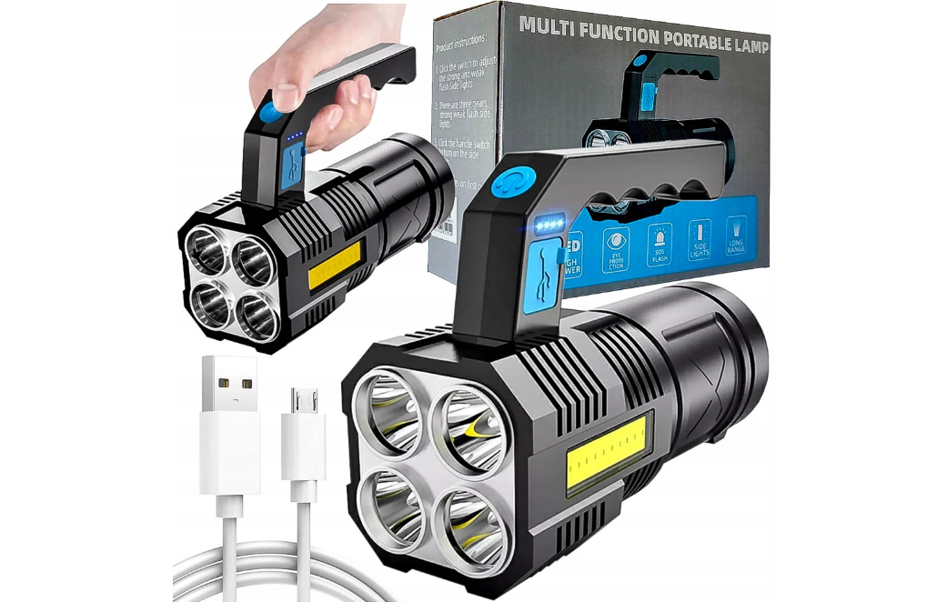 Ліхтар тактичний багатофункціональний X-Balog LED T6 ZOOM 2000 lm