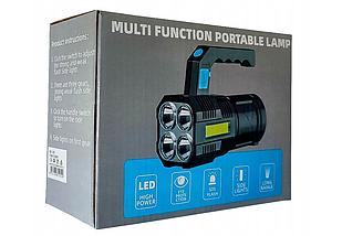 Ліхтар тактичний багатофункціональний X-Balog LED T6 ZOOM 2000 lm, фото 4