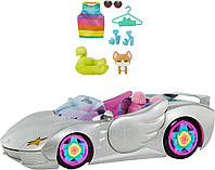 Экстра модный Серебристый кабриолет Барби Barbie Car, Barbie Extra Vehicle Playset, Sparkly Silver HDJ47