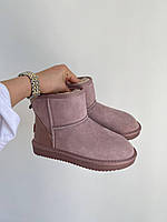 Женская зимняя обувь UGG Pink (розовые) мягкие комфортные теплые сапоги 000029 топ