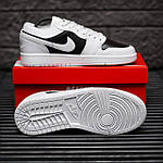 Чоловічі кросівки Nike Air Jordan 1 Low Panda (білі з чорним) повсякденні кроси 2024 Найк топ, фото 10