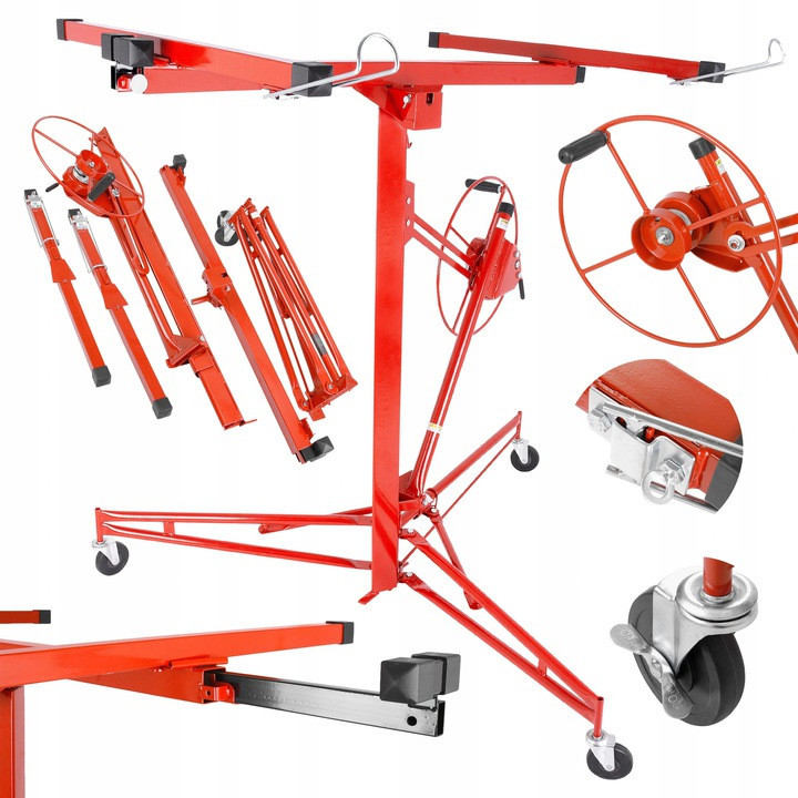 Підіймач для гіпсокартонних листів гіпсокартону Heckmann 91x290 см., фото 1