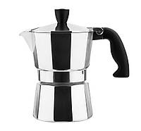 Кофеварка гейзерная алюминиевая Vinzer (Винзер) Moka Espresso на 3 чашки (50385)