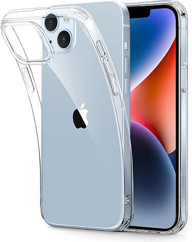 Чохол Silicone Case WS iPhone 14 Прозорий, фото 1
