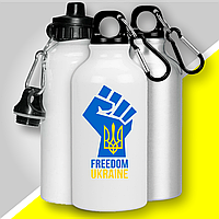 Фляга термо з карабіном "Freedom Ukraine" патріотична