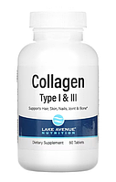 Lake Avenue Hydrolyzed Collagen Type I & III 60 tabs